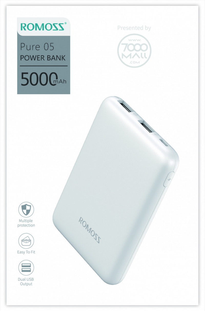 Romoss Power Bank Pure 05 5,000 mAh/Product Detail/Accessories