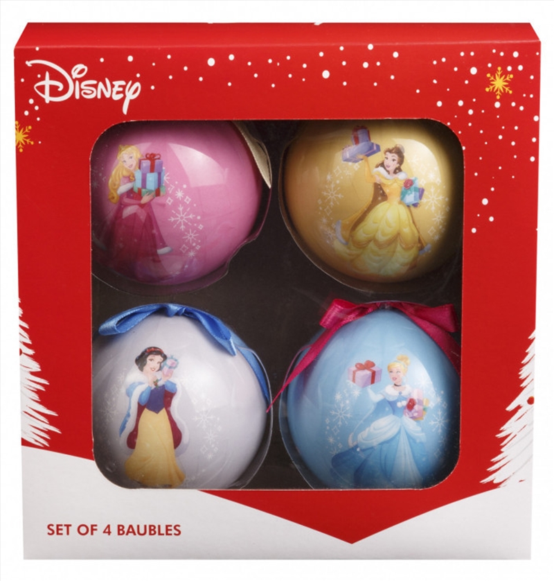 Christmas Baubles Disney Princess Set of 4/Product Detail/Decor