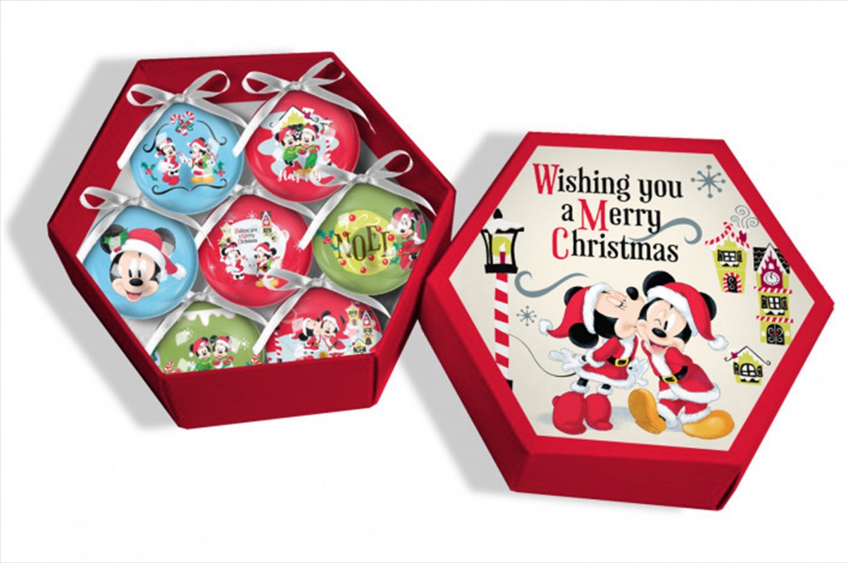 Christmas Baubles Disney Mickey Mouse and Minnie Mouse Set of 7/Product Detail/Decor