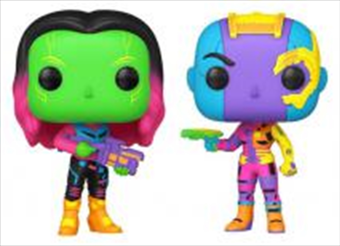 Guardians of the Galaxy: Vol. 2 - Gamora & Nebula Black Light US Exclusive Pop! 2-Pack [RS]/Product Detail/Deluxe Pop Vinyl