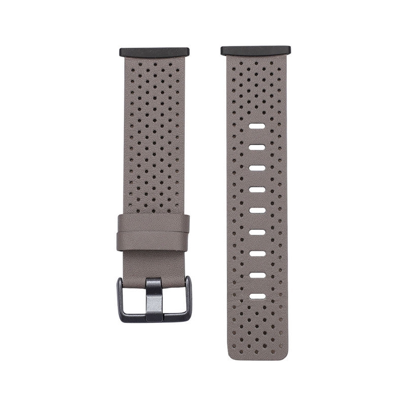 Fitbit Versa 3 & Sense Leather Replacement Band - Grey - Small/Product Detail/Watches