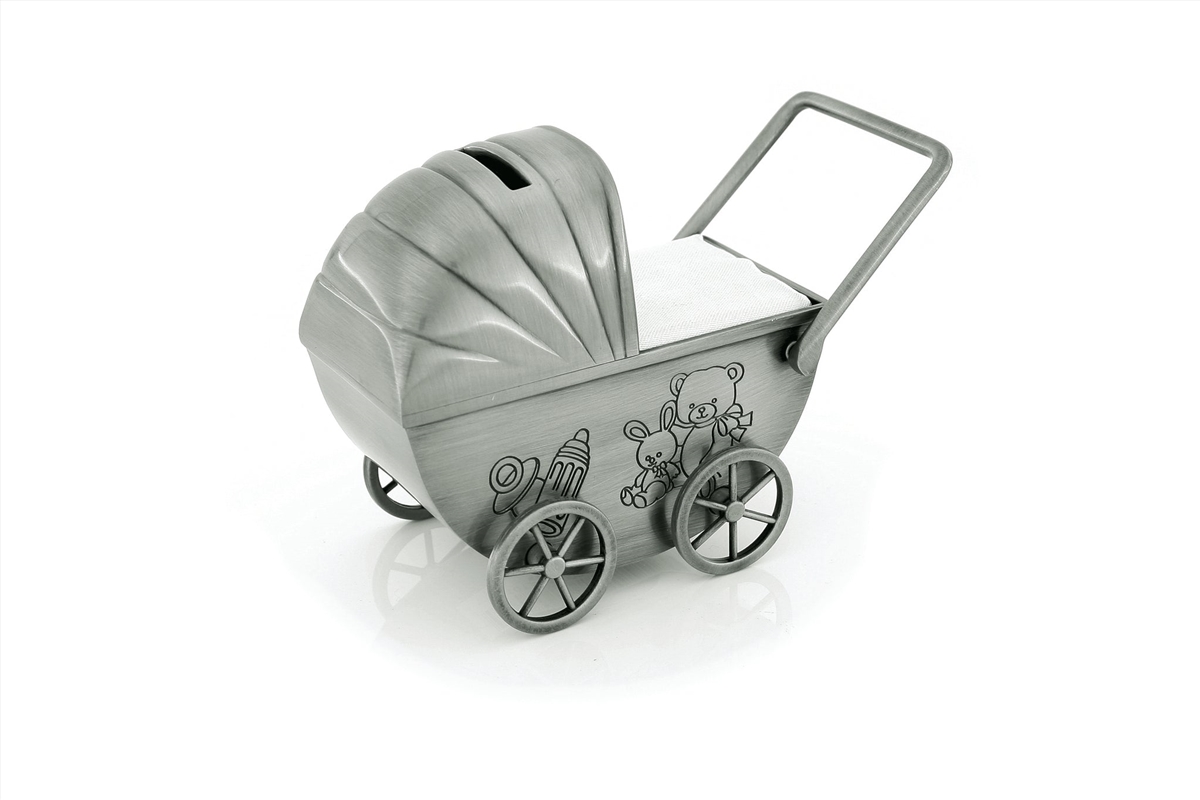 Pewter Pram Money Box/Product Detail/Decor