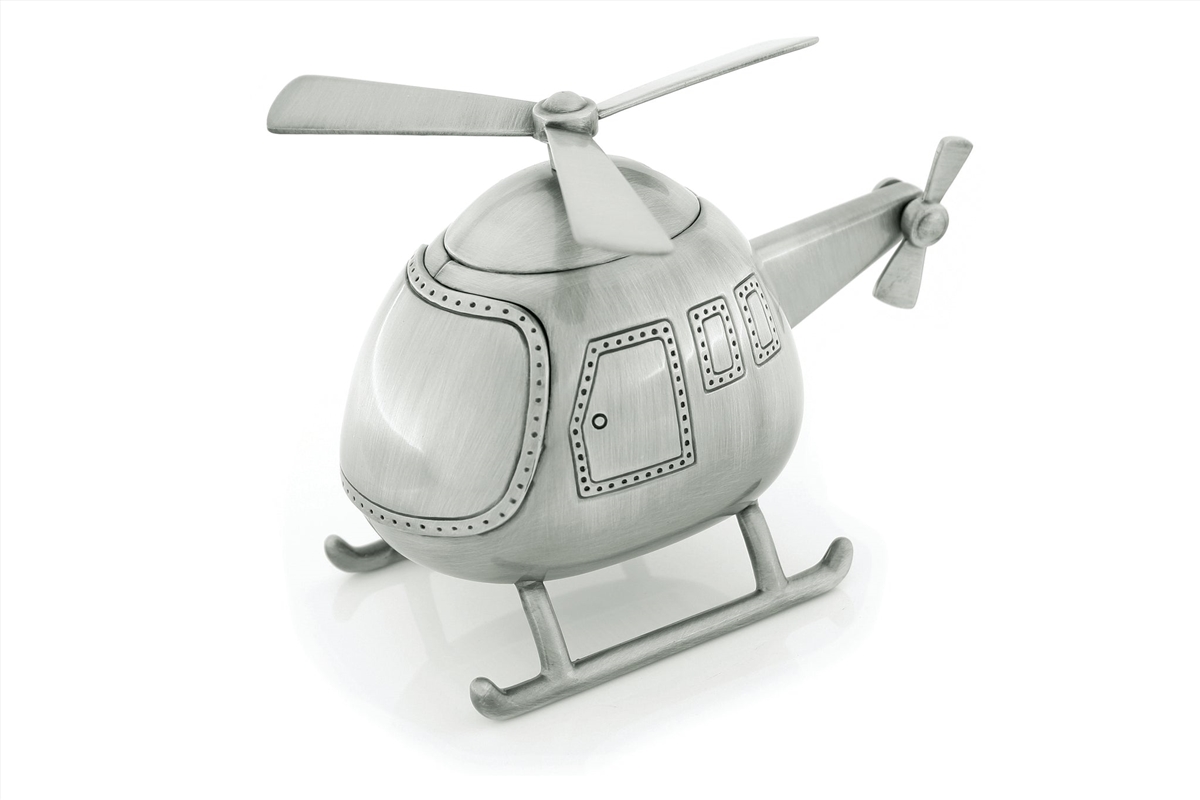 Pewter Helicopter Money Box/Product Detail/Decor