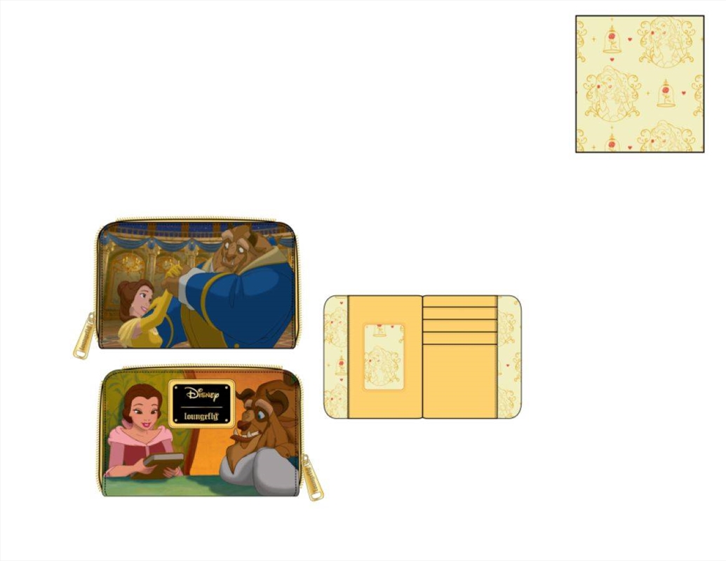 Loungefly Beauty and the Beast (1991) - Scenes Zip Purse/Product Detail/Wallets