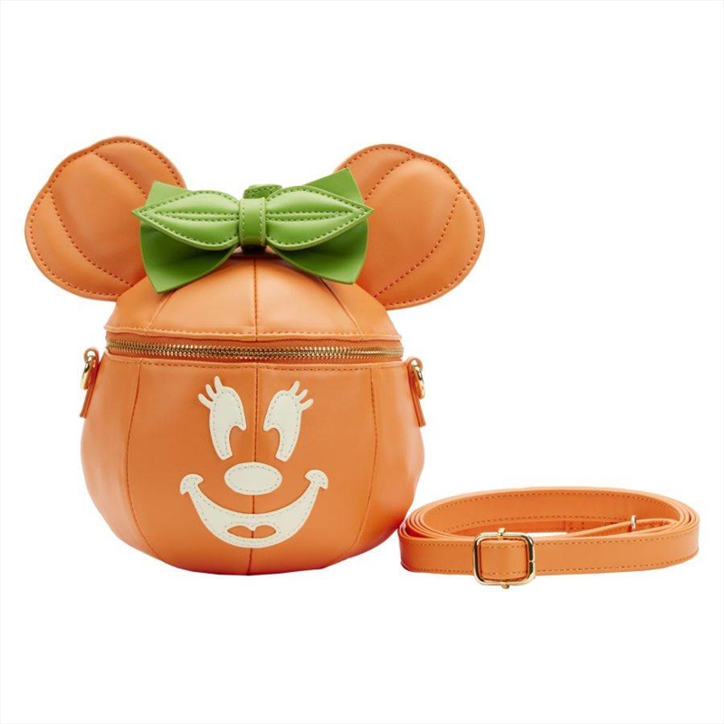 Loungefly Disney - Minnie Mouse Pumpkin Glow Face Crossbody Bag/Product Detail/Bags