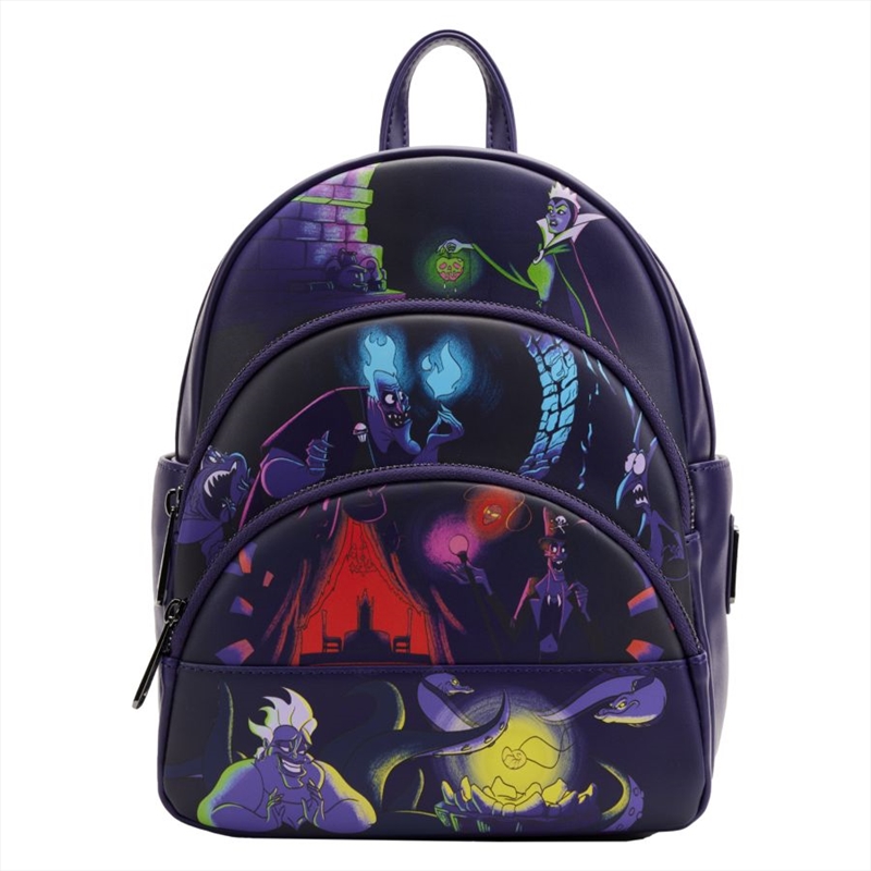 Loungefly Disney Villains - Triple Pocket Glow Mini Backpack/Product Detail/Bags