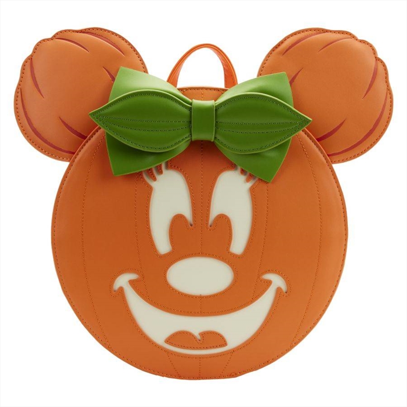 Loungefly Disney - Minnie Mouse Pumpkin Glow Face Mini Backpack/Product Detail/Bags