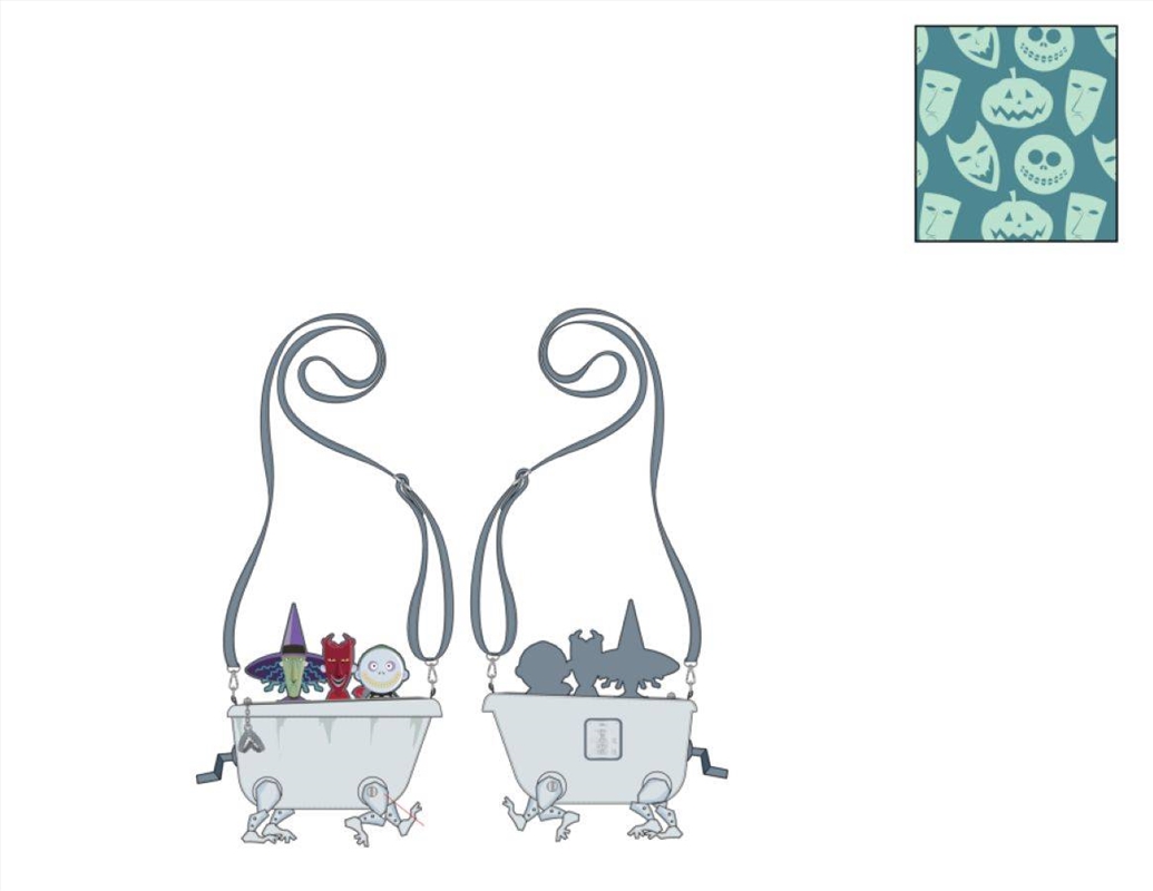 Loungefly Nightmare Before Christmas - Lock Shock Barrel Bathtub Glow Crossbody Bag/Product Detail/Bags