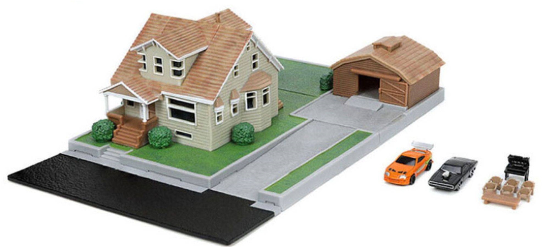 Fast and Furious - Dom's House NanoScene with 2 Vehicles/Product Detail/Figurines