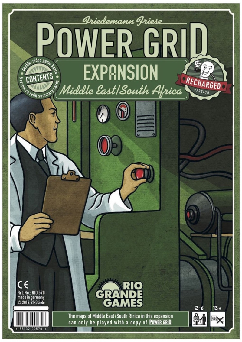 Power Grid Recharged - Middle East/South Africa Expansion/Product Detail/Board Games