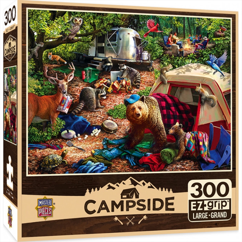 Masterpieces Puzzle Campside Campsite Trouble EZ Grip Puzzle 300 pieces/Product Detail/Jigsaw Puzzles