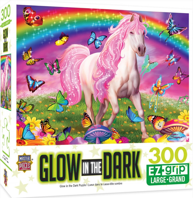 Masterpieces Puzzle Glow in the Dark Rainbow World Ez Grip Puzzle 300 pieces/Product Detail/Jigsaw Puzzles