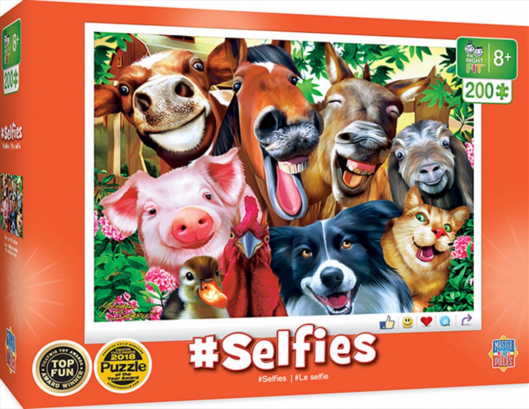 SMasterpieces Puzzle Selfies Barnyard Besties Puzzle 200 pieces/Product Detail/Education and Kids
