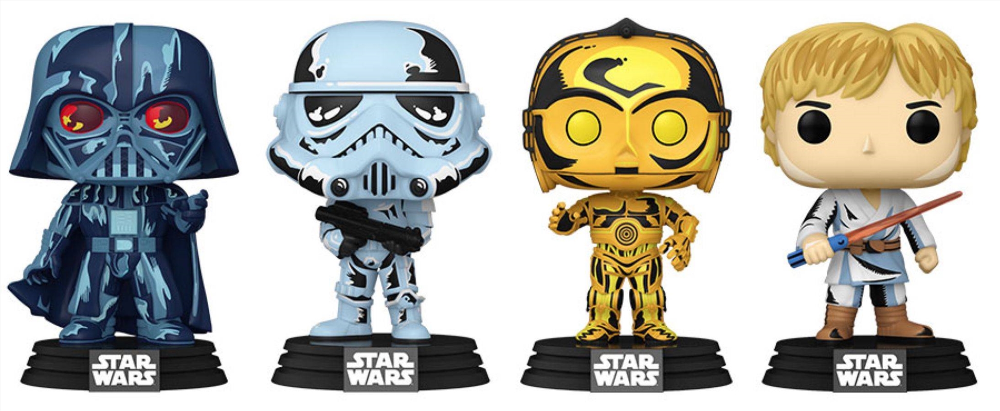 Star Wars - Retro Series US Exclusive Pop! 4-Pack [RS]/Product Detail/Deluxe Pop Vinyl
