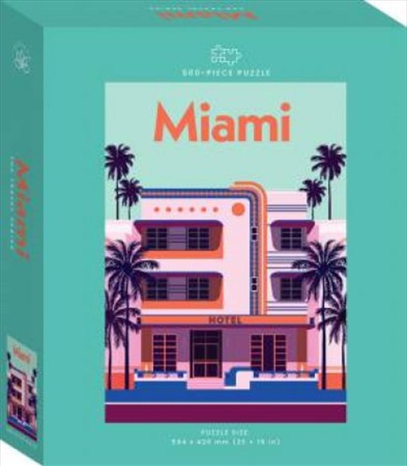 Miami Travel Poster 500 Piece Puzzle/Product Detail/Destination
