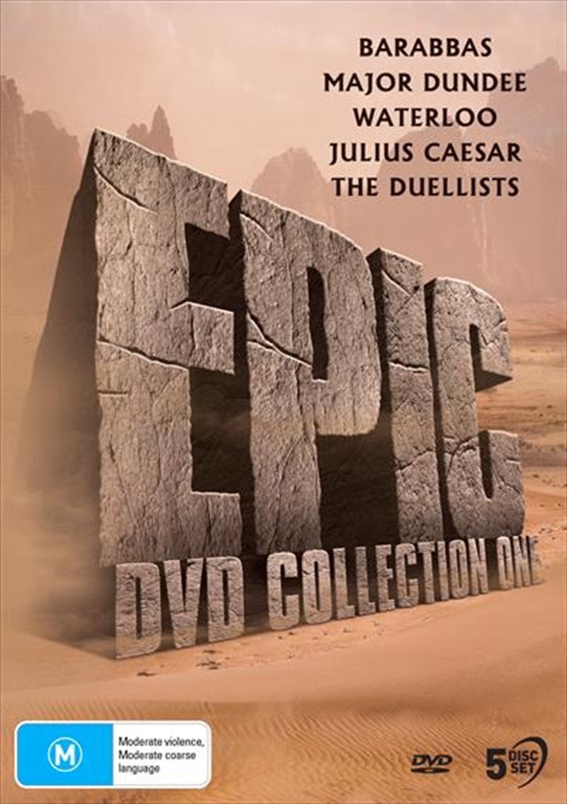 Epic DVD - Barabbas / Major Dundee / Waterloo / Julius Caesar / The Duellists - Collection 1/Product Detail/Drama