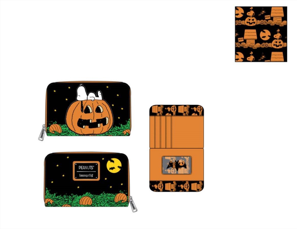 Loungefly Peanuts - Great Pumpkin Snoopy Doghouse Zip Purse/Product Detail/Wallets