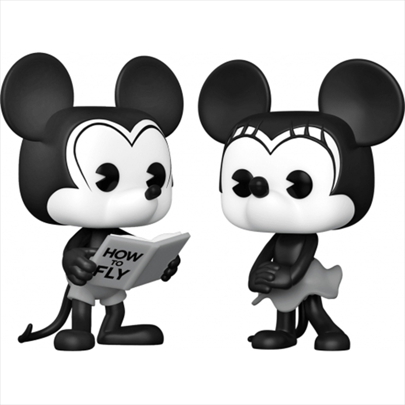 Disney - Mickey & Minnie Pilot Pop! 2Pk D23 RS/Product Detail/Convention Exclusives