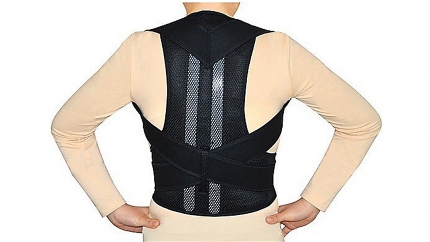 Lower Back Brace Unisex Posture Corrector Lumbar Support - Large/Product Detail/Therapeutic