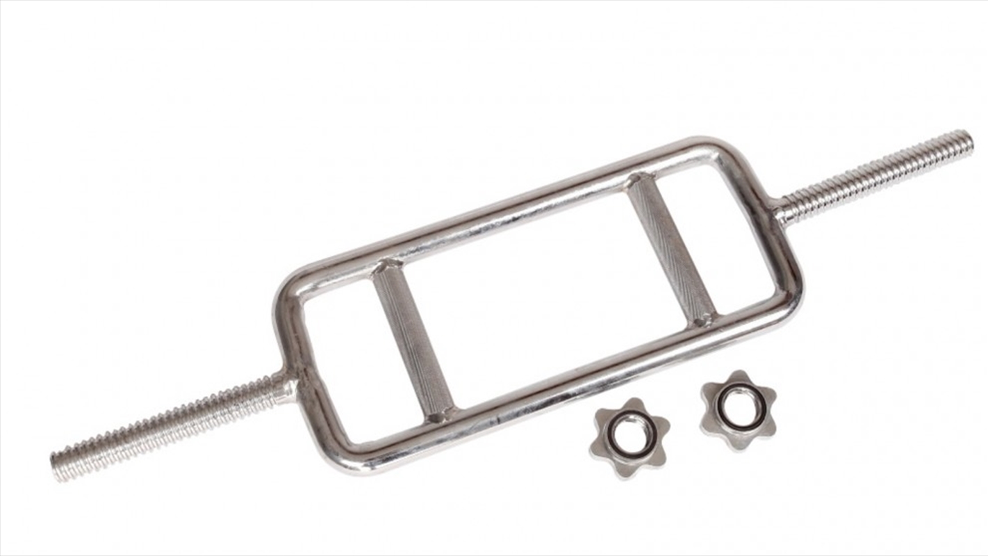 Chrome Tricep Bar Barbell Heavy Duty with Spinlock Collars/Product Detail/Gym Accessories