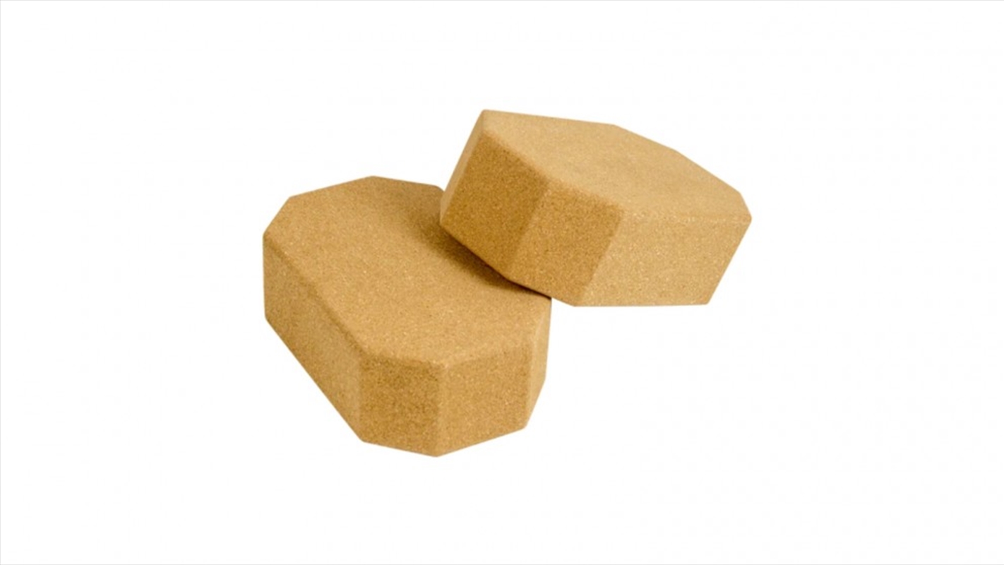 Natural Cork Octagon Yoga Blocks Brick Exercise 2 pcs Set Eco Non-Slip/Product Detail/Gym Accessories