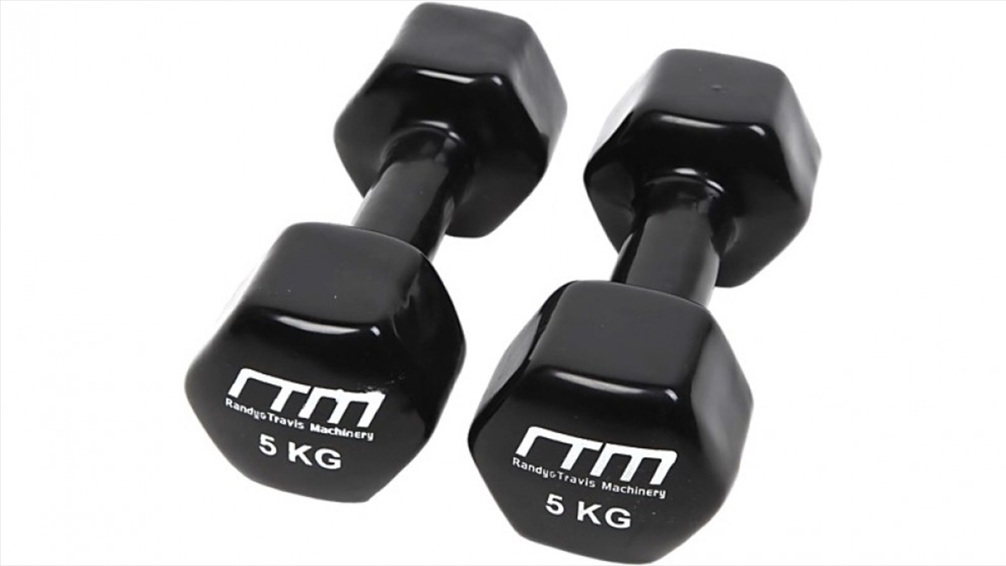 5kg Dumbbells Pair PVC Hand Weights Rubber Coated/Product Detail/Gym Accessories