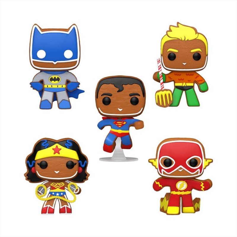 DC Comics - Gingerbread Heroes US Exclusive Pop! Vinyl 5-Pack [RS]/Product Detail/Convention Exclusives