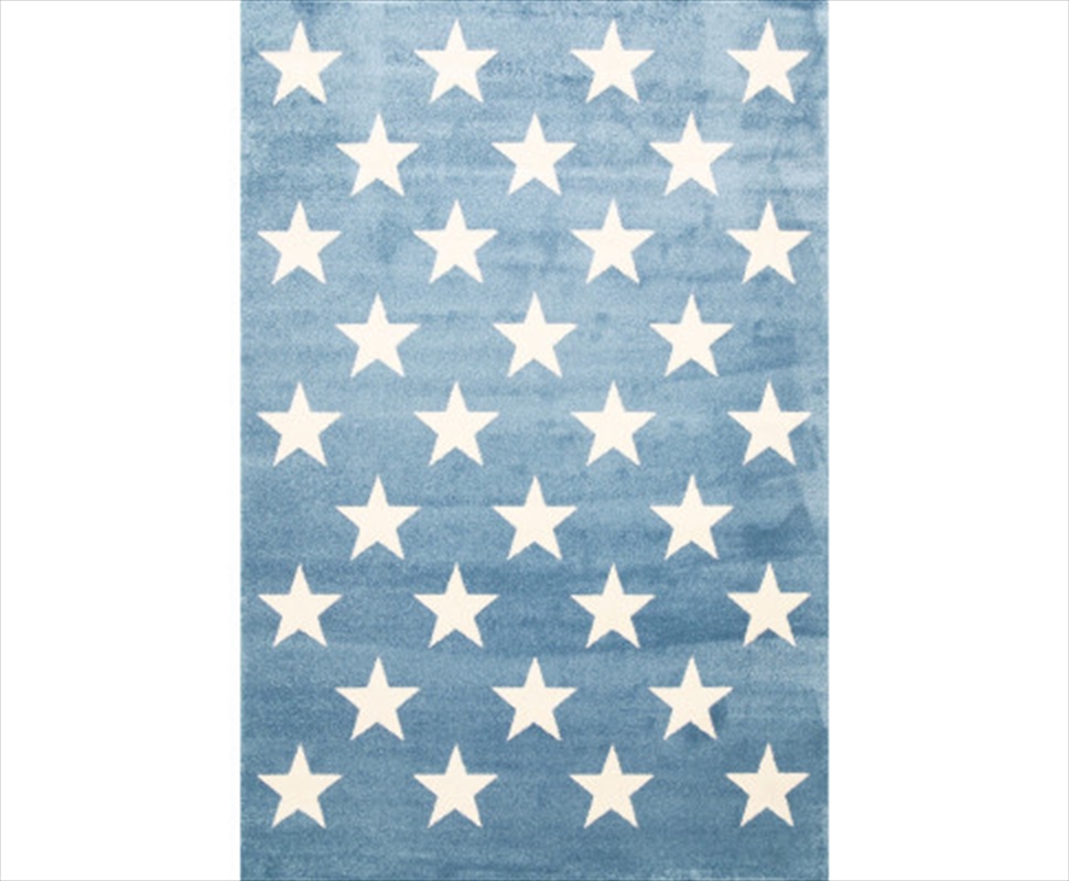 Buy Blue And White Stars Rug 120x170cm Online Sanity