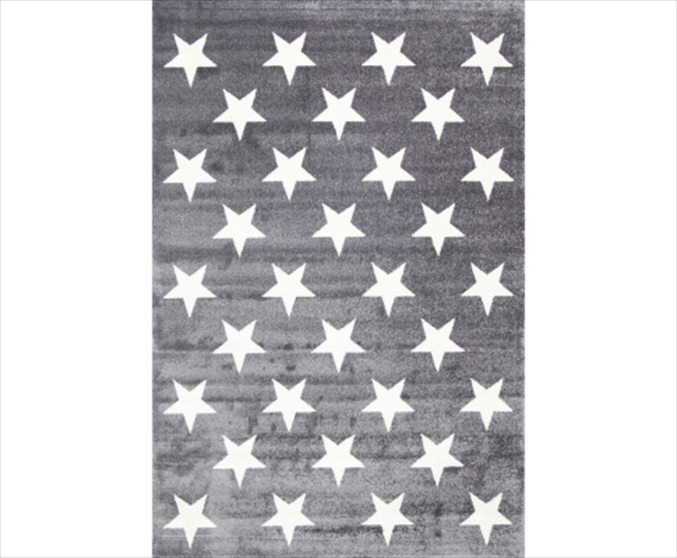 Buy Charcoal White Stars Rug 120x170cm Online | Sanity