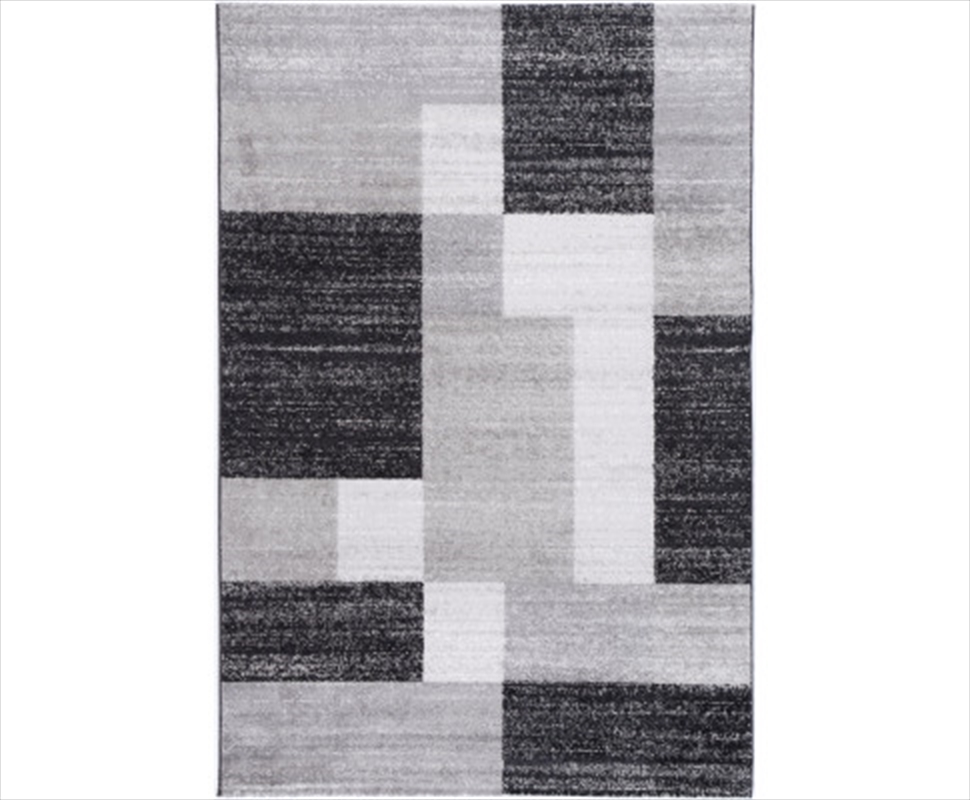 Buy Geometric Grey Rug 240x330cm Online Sanity