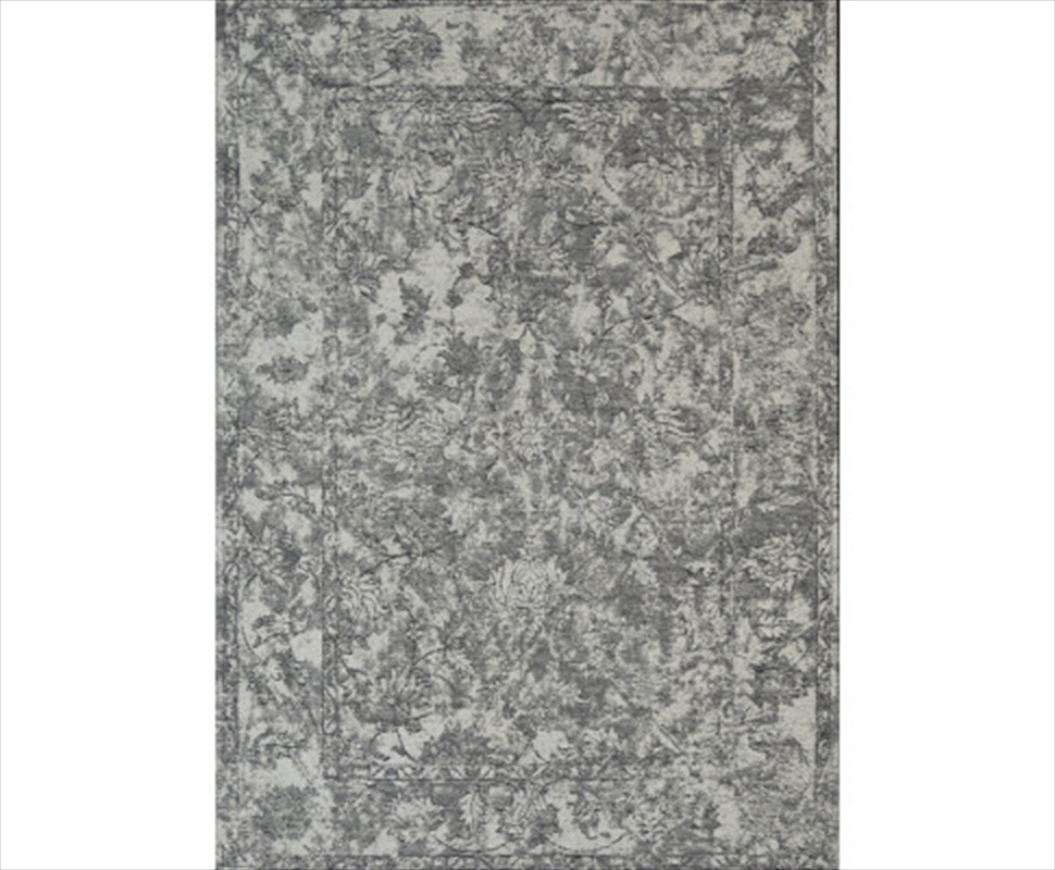 Buy Grey Distressed Rug 120x120cm Online Sanity