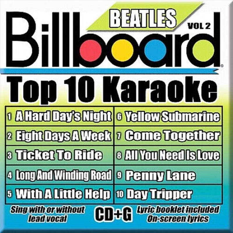 Billboard Top 10: Beatles 2/Product Detail/Karaoke