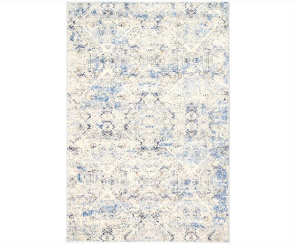 Buy Navy Blue Ikat Rug 160x230cm Online Sanity