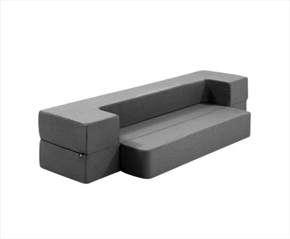 Buy Portable Sofa Bed Folding Mattress Lounger Chair Ottoman Grey