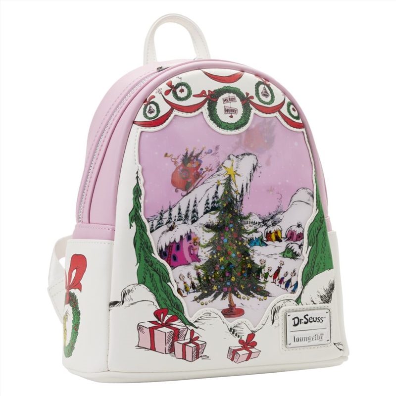 Buy Loungefly Dr Seuss The Grinch Sleigh Scene Mini Backpack Online