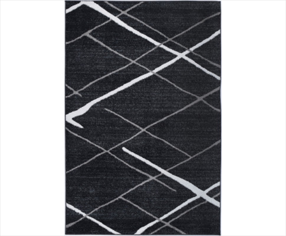 Stripe Charcoal Rug 240x330cm/Product Detail/Homewares