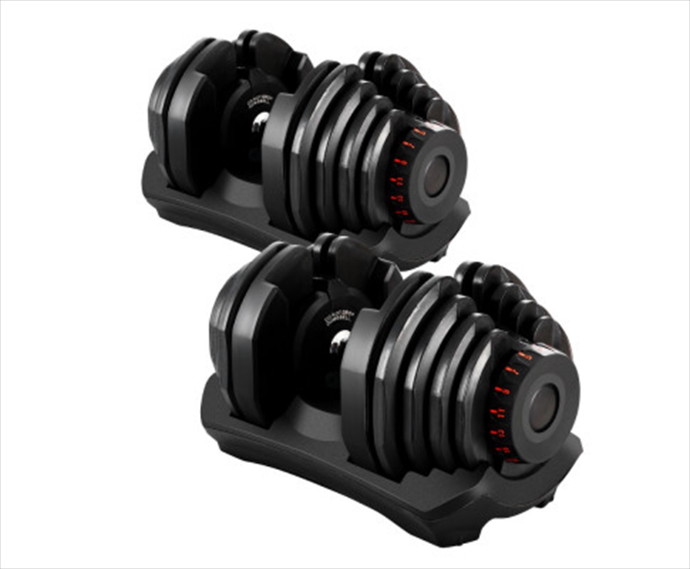 Buy 2x40kg Adjustable Dumbbells Dumbbell Set Rubber Weight Plates