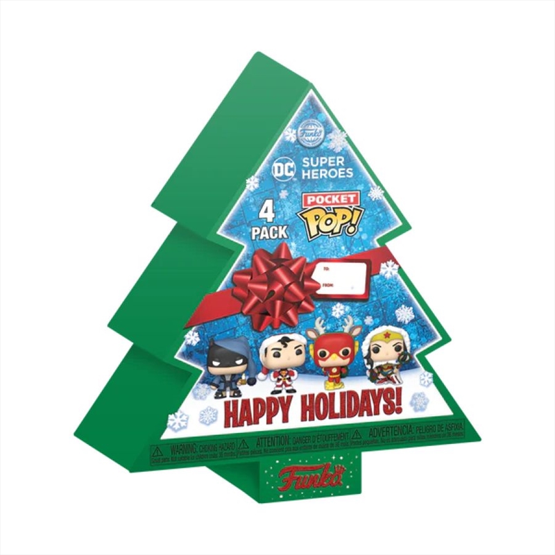 DC Comics - Holiday Tree Box US Exclusive Pocket Pop! 4-Pack/Product Detail/Funko Collections