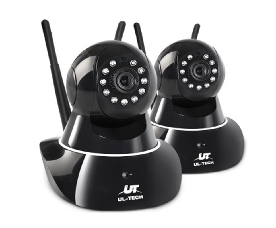 Set of 2 1080P Wireless IP Cameras - Black/Product Detail/Electronics