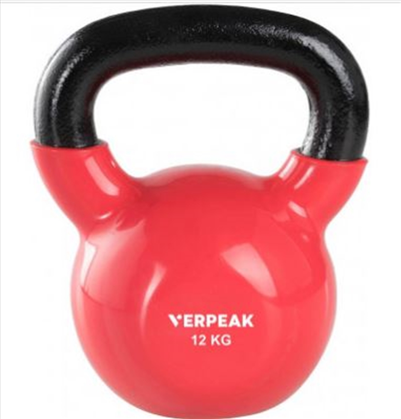 Vinyl Kettlebell 12kg - Red/Product Detail/Gym Accessories