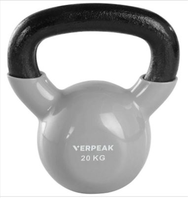 Vinyl Kettlebell 20kg - Grey/Product Detail/Gym Accessories