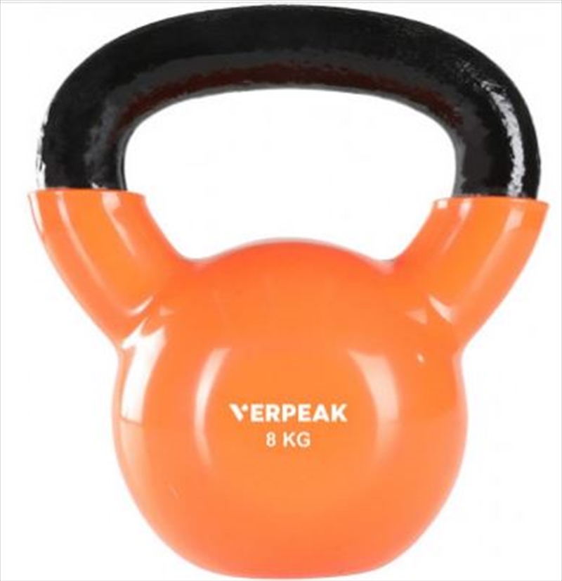 Vinyl Kettlebell 8kg - Orange/Product Detail/Gym Accessories