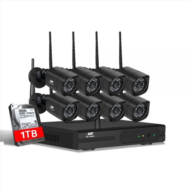 Wireless Security Camera System 8CH Home Outdoor WIFI 8 Square Cameras Kit 1TB/Product Detail/Electronics