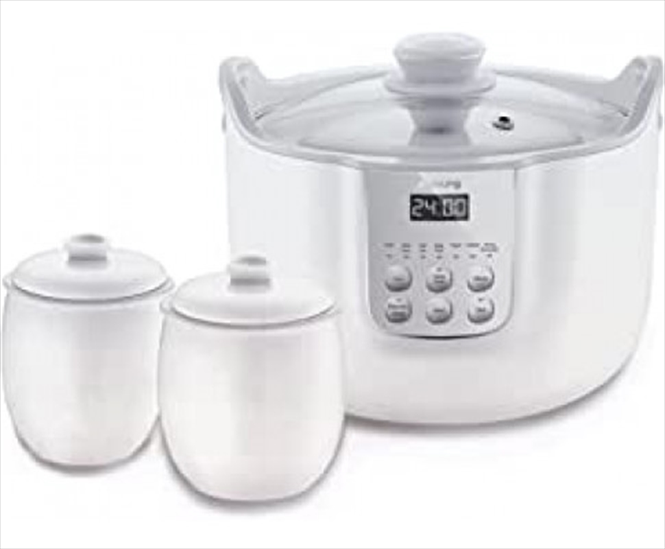 1.8l White Porclain Slow Cooker with 3 Ceramic Inner Containers/Product Detail/Appliances