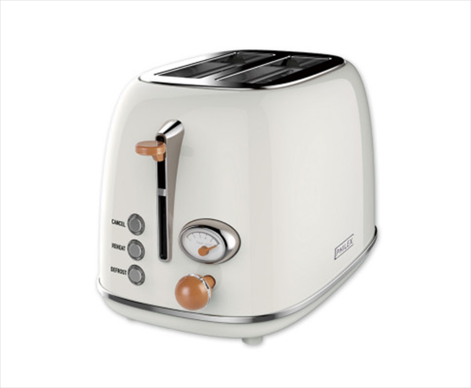 2-Slice White Toaster Bread Reheat Retro White/Product Detail/Appliances