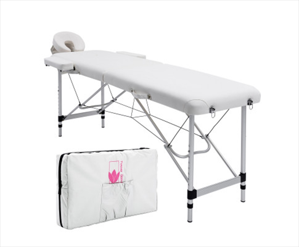 Portable Beauty Massage Table Bed Therapy Waxing 2 Fold 55cm Aluminium - White/Product Detail/Therapeutic