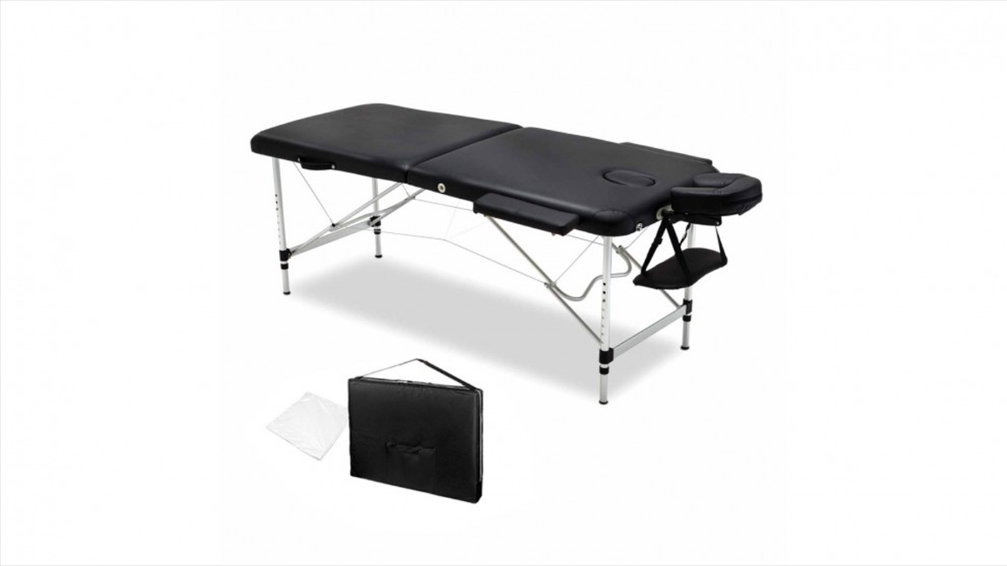 Portable Aluminium Massage Table - Black - 75cm/Product Detail/Therapeutic