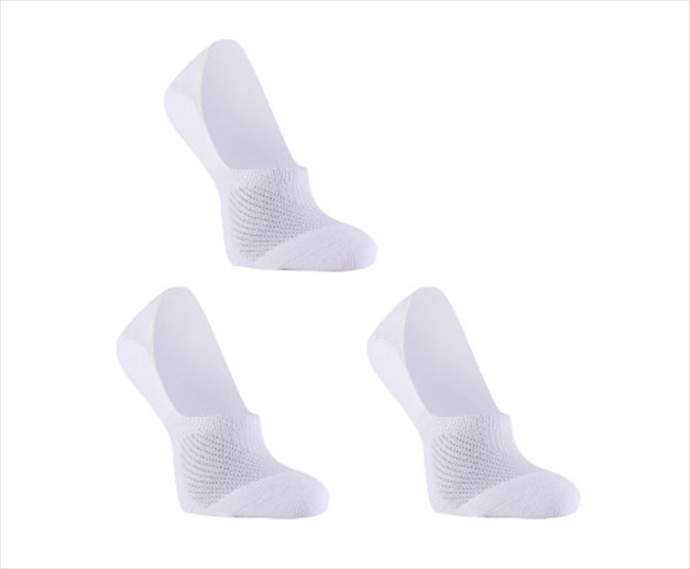3 Pack Medium White Cushion No Show Ankle Socks Non-Slip Breathable/Product Detail/Socks