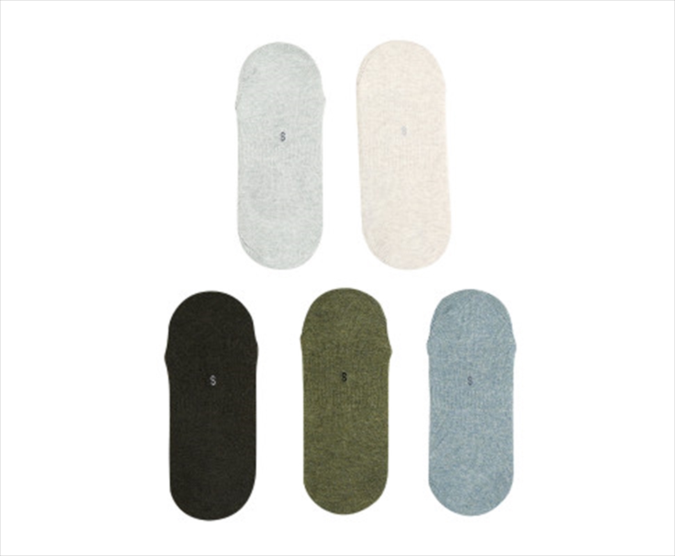 5 Pack Medium Multi Colour Daily No Show Ankle Socks Non-Slip Breathable/Product Detail/Socks