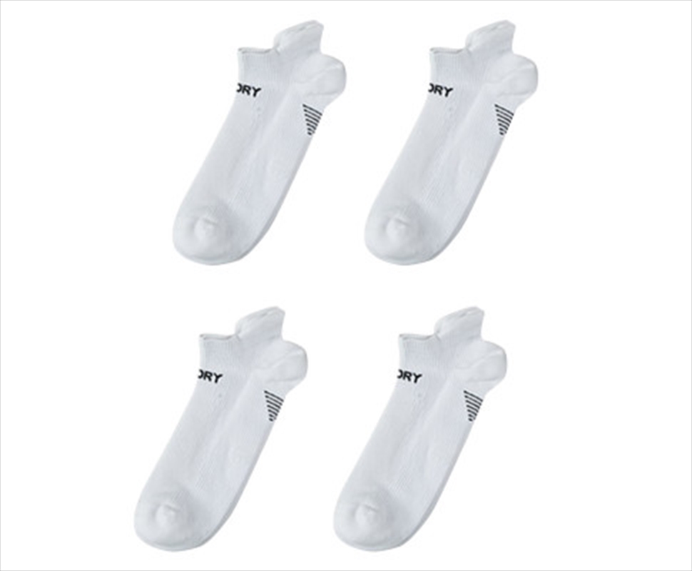 4 Pack Large White Seamless Sport Sneakers Socks Non-Slip Heel Tab/Product Detail/Socks